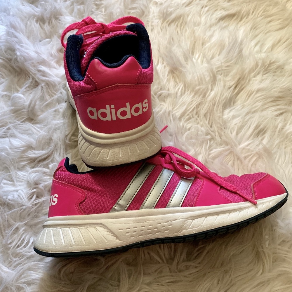 Adidas hot pink/magenta sneakers